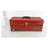 Disston 29" metal toolbox and contents