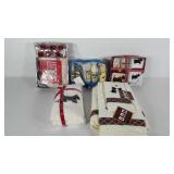 Scottish terrier bathroom group, includes towels,