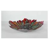 Art glass centerpiece bowl, 18"