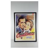 Casablanca movie poster, framed, 25.5x33, Seller