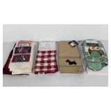 Four kitchen towel sets, all new with tags three