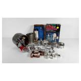 Cookie cutters, press, shooter (powers on) and