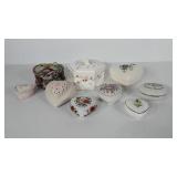 Trinket boxes, nine total