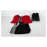 Clothing group, includes Nike shoes size 11,