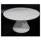 Wool rich winter white cake stand, 12x6