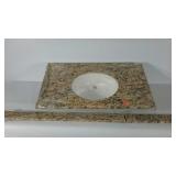 Marble look sink and trim pieces, seller code LU