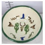 Handmade Western painted bowl