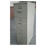 4 drawer letter size file cabinet, Hon, rust as