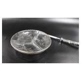 Divdied glass dish and knife sharpener, Seller