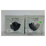 Sport masks with exhalation valves, sealed, but