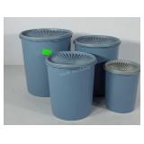 Tupperware nesting canister set, four total