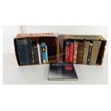 Books, includes world atlas, dictionaries,