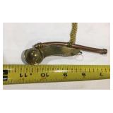 Brass and copper whistle