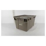 Kitchen industrial tote with interlocking lid,