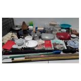 Group of miscellaneous goods, includes books,