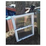 House Window vinyl framed, 32x39" high,