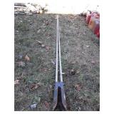 Post Hole Diggers with 10ft long Galvanized Pipe