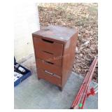 4 Drawer wood Nightstand type Cabinet, shop used