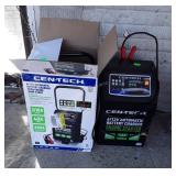 Cen-Tech Battery Charger, 6/12Volt, appears near