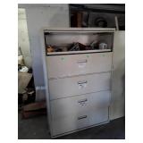 5 Drawer Lateral File Cabinet with contents.