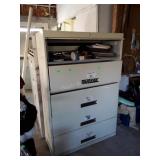 5 Drawer Lateral File Cabinet with contents.