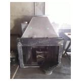 Fireplace Insert, galvanized 46" wide, has gas