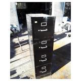 Black 4 Drawer File Cabinet, letter size, Shop