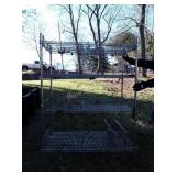 Stainless Storage Rack, adjustable height