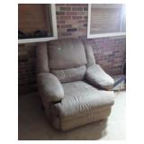 Rocking Recliner Living Room Chair, tan