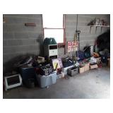 Garage Wall Contents Lot. Right side wall as