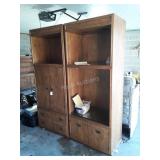Drexel Furniture, 2 Wall unit Entertainment Curio