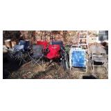 14 Total Chairs Group, Camping type mostly, beach