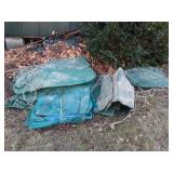 Group lot of Miscellaneous Poly Cover Tarps