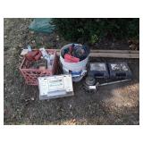 Tools, Hardware lot. Ryobi Router, several Buts