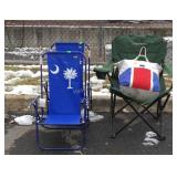 4pc Lot, pair of Beach Chairs with the South