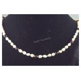 14k gold (clasp) freshwater pearls and amethyst