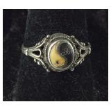Sterling silver ring size 6.5 yin yang