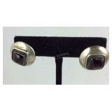 Sterling silver earrings signed R.M. CO Navajo
