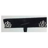Sterling silver floral earrings