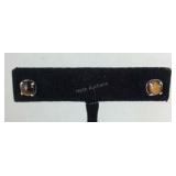 Sterling silver South African tigers eye stud