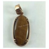 15.3ct South African tigers eye 30x15mm cabochon