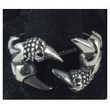 Size 14 stainless steel claw ring