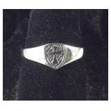 Sterling silver size 8 medieval cross ring