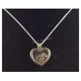 Pandora Sterling silver charm necklace 18-24in