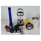 Flashlights, nine in various sizes