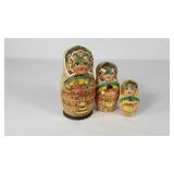 Russian nesting dolls, three dolls