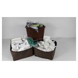 First aid supplies and vacuum bags, in waste