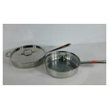 All-Clad 3 QT 11" pan and a Chef-Line 10" pan,