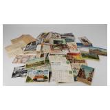 Postcard collection, many date to 30s and 40s,