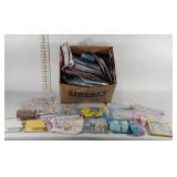 Baby party supplies, banners, candles, button